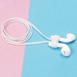 Wireless Bluetooth Headset Anti-lost Rope Magnetic Silicone Lanyard for Apple AirPods 1 / 2(White)