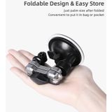 Sunnylife TY-Q9415 Aluminum Alloy Phone Holder Car Suction Cup Bracket Holder for GoPro HERO10 Black / HERO9 Black / HERO8 Black / HERO7 /6 /5 /5 Session /4 Session /4 /3+ /3 /2 /1  DJI Osmo Pocket 2 / Osmo Action  Insta360 One R  and Other Action Ca