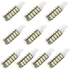 10 PCS T10 DC12V / 1.5W / 6500K / 75LM Car Clearance Lights Reading Lamp with 68LEDs SMD-3020 Lamp Beads