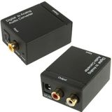 Digital Optical Coaxial Toslink to Analog RCA Audio Converter(Black)