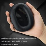 1 Pair Protein Skin Leather Headest Sponge Earmuffs For Edifier W820BT / W808BT / K815 / K815PG1 / H840 / K800 / K830(Gray)