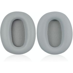 1 Pair Protein Skin Leather Headest Sponge Earmuffs For Edifier W820BT / W808BT / K815 / K815PG1 / H840 / K800 / K830(Gray)