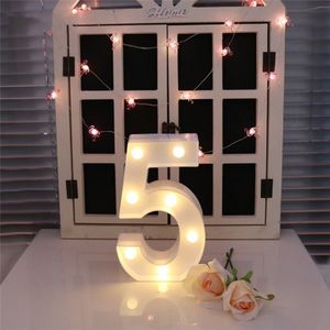 Digit 5 Shape Decoration Light  Dry Battery Powered Warm White Standing Hanging Holiday Light