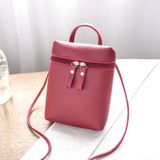 Ladies Simple Casual Shoulder Messenger Bag Small Change Mobile Phone Crossbody Bucket Bag