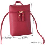 Ladies Simple Casual Shoulder Messenger Bag Small Change Mobile Phone Crossbody Bucket Bag