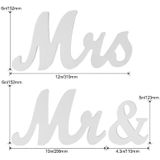 Wooden Mr and Mrs Sign Wedding Decoration(JM00976)