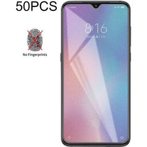 50 PCS Non-Full Matte Frosted Tempered Glass Film for Xiaomi Mi 9  No Retail Package