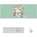 800x300x2mm  Office Learning Rubber Mouse Pad Table Mat(2 Flamingo)
