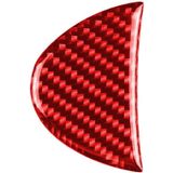 Car Carbon Fiber Steering Wheel Decorative Sticker for BMW Mini  Left and Right Drive Universal (Red)