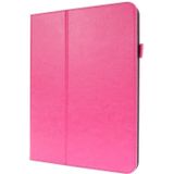 For iPad Pro 12.9 inch (2020) Crazy Horse Texture Horizontal Flip Leather Case with 2-folding Holder & Card Slot(Rose Red)