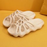Women Hole Wave Home Indoor Slippers  Size: 44-45(Meat Color)