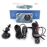 4 inch Car 2.5D HD 1080P Dual Recording Driving Recorder DVR Support Parking Monitoring / Loop Recording