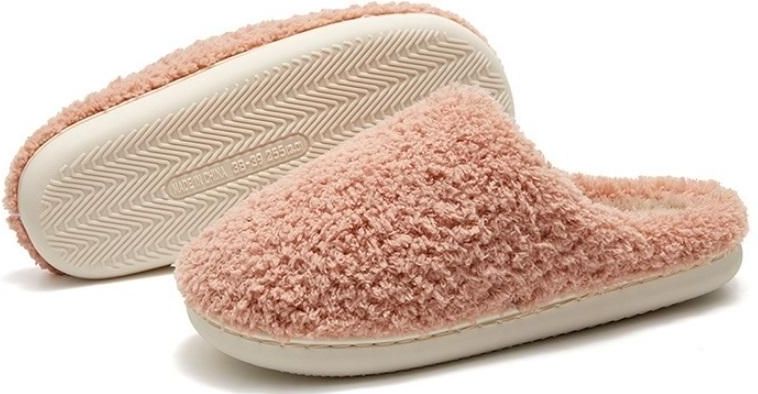 Herfst en winter Indoor pure kleur paar katoenen slippers  maat: 38/39