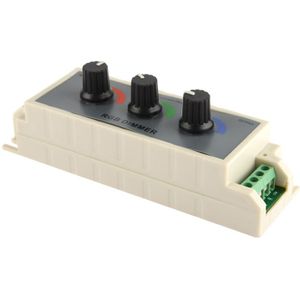 3 Channel RGB LED Dimmer Controller for LED Light Strip DC12-24V  Output Current: 3A