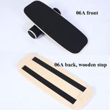 Surfing Ski Balance Board Roller Wooden Yoga Board  Specification: 06A Black Sand