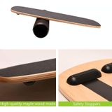 Surfing Ski Balance Board Roller Wooden Yoga Board  Specification: 06A Black Sand