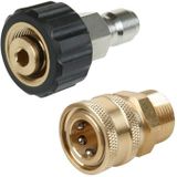 Pressure Washer Accessories Quick Connect Car Wash Water Hose Quick Connection  Typle:14-3/8 Male + 15-3/8 Female