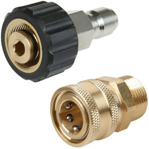 Pressure Washer Accessories Quick Connect Car Wash Water Hose Quick Connection  Typle:14-3/8 Male + 15-3/8 Female