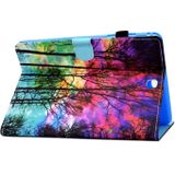 Painted Pattern TPU Horizontal Flip Leather Protective Case For Samsung Galaxy Tab A 9.7(Forest)