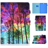 Painted Pattern TPU Horizontal Flip Leather Protective Case For Samsung Galaxy Tab A 9.7(Forest)