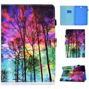 Painted Pattern TPU Horizontal Flip Leather Protective Case For Samsung Galaxy Tab A 9.7(Forest)