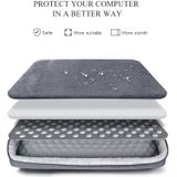 Oxford Cloth Waterproof Laptop Handbag for 15.4 inch Laptops  with Trunk Trolley Strap(Grey)
