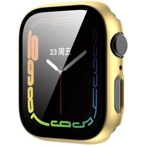 PC-horlogekast van gehard glasfilm voor Apple Watch-serie 8 & 7 41 mm