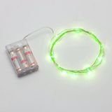 3m 150LM LED Silver Wire String Light  Green Light  3 x AA Batteries Powered SMD-0603 Festival Lamp / Decoration Light Strip