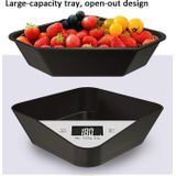 5kg/1g Kitchen Electronic Scale Coffee Scales Baking Food Scale Pallet Scale Pet Scale(Black Yellow)