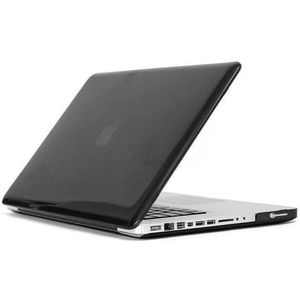 ENKAY for MacBook Pro 13.3 inch (US Version) / A1278 4 in 1 Crystal Hard Shell Plastic Protective Case with Screen Protector & Keyboard Guard & Anti-dust Plugs(Black)