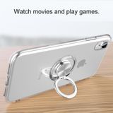 Transparent TPU Metal Ring Case for iPhone XR  with Metal Ring Holder(Transparent)