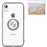 Transparent TPU Metal Ring Case for iPhone XR  with Metal Ring Holder(Transparent)