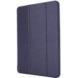 TPU Horizontal Flip Leather Case with Three-folding Holder For iPad Pro 12.9 2021/2020/2018(Blue)