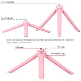 PULUZ 10.2 inch 26cm Light + Desktop Tripod Mount USB 3 Modes Dimmable Dual Color Temperature LED Curved Diffuse Light Ring Vlogging Selfie Photography Video Lights with Phone Clamp(Pink)
