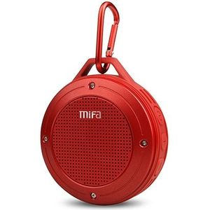 mifa IXP6 Waterproof Mini Portable Bass Wireless Bluetooth Speaker Built-in Mic(red)