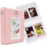 64 Pockets Name Card Pieces for Fujifilm Instax Mini 8 /7s /70 /25 /50s /90(Pink)