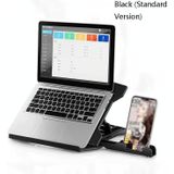 N31 Portable Laptop Bracket Liftable Computer Support Base  Colour: Black (Standard Version)