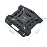 N31 Portable Laptop Bracket Liftable Computer Support Base  Colour: Black (Standard Version)