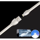 REMAX RC-035i Laser Series 1m 2.1A 8 Pin to USB Data Sync Charger Cable with LED Indicator For iPhone 11 Pro Max / iPhone 11 Pro / iPhone 11 / iPhone XR / iPhone XS MAX / iPhone X & XS / iPhone 8 & 8 Plus / iPhone 7 & 7 Plus (White)