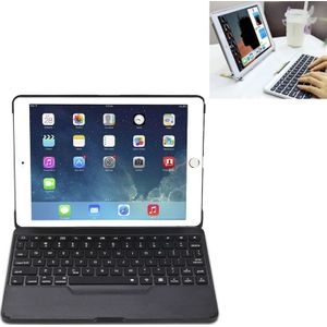 F611 Detachable Colorful Backlight Aluminum Backplane Wireless Bluetooth Keyboard Protective Case for iPad Air 2 / 9.7 (2018) / 9.7 inch (2017) / Air / Pro 9.7 inch(Black)