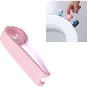 10 PCS Creative Anti-dirty Ring Toilet Deksel Lift Toilet Accessoires (Roze)