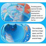 3 in 1 ZP01 Children Tent Play House Tunnel Foldable Shooting Ocean Ball Pool Toy(Deep Sea)