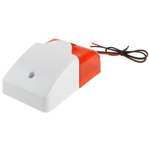 Mini Wired Red Strobe Siren for Burglar Security Alarm