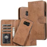 For Samsung Galaxy S8+ Retro 2 in 1 Detachable Magnetic Horizontal Flip TPU + PU Leather Case with Holder & Card Slots & Photo Frame & Wallet(Brown)