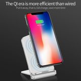 Q200 5W ABS + PC Fast Charging Qi Wireless Fold Charger Pad  For iPhone  Galaxy  Huawei  Xiaomi  LG  HTC and Other QI Standard Smart Phones(Black)
