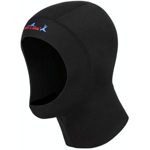 DIVE & SAIL DH-002 1mm Men and Women Swimming Caps Sunscreen Diving Cap Surfing Diving Headgear  Size: XL(Black)