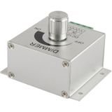 Aluminum Single Color Dimmer Switch LED Dimmer Controller for Strip Light DC12-24V  Output Current: 8A(Silver)