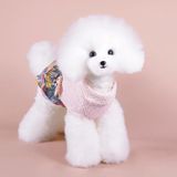 Autumn And Winter Pet Skirt Teddy Bichon Hiromi Schnauzer Yorkshire Small Dog Clothes  Size: XXL(Pink)