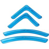 4 PCS/Set Universal Car Styling PVC Car Door Edge Anti Collision Sticker Door Anti-Rub Strips Car Door Scratch Protector(Blue)