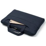 Portable One Shoulder Handheld Zipper Laptop Bag  For 11.6 inch and Below Macbook  Samsung  Lenovo  Sony  DELL Alienware  CHUWI  ASUS  HP (Dark Blue)